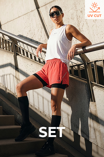 [스타터팩] RX 우먼즈 슬리브리스 & 투인원 쇼츠 세트