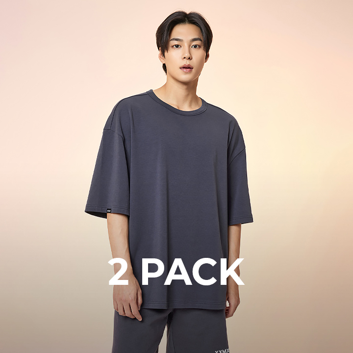 젝시믹스 오버사이즈드 베이직 숏슬리브 2팩 XMMST02J2