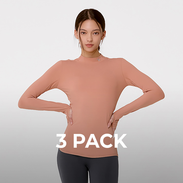 젝시믹스  모크넥 핑거홀 베이직 티셔츠 3SET XT4367G_3