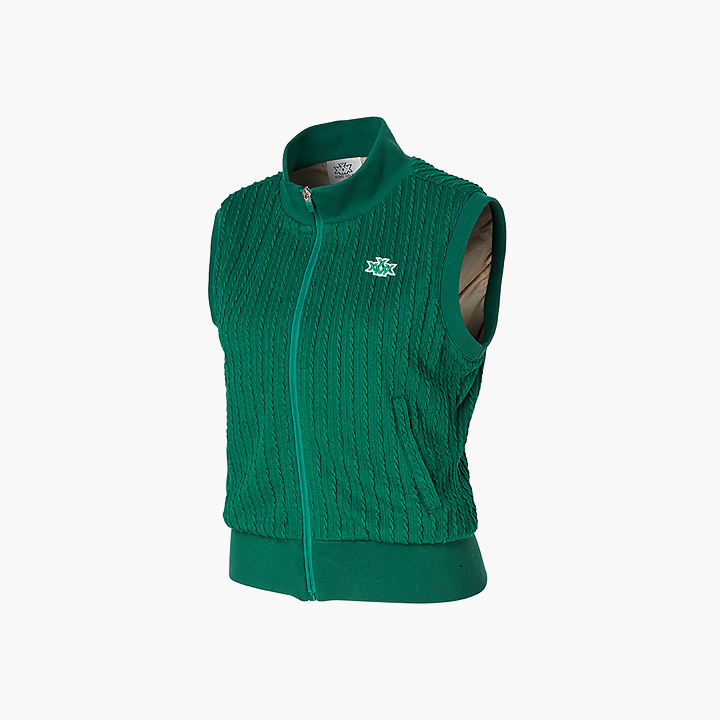 젝시믹스 케이블 패턴 하이넥 베스트 XGFVT03H4